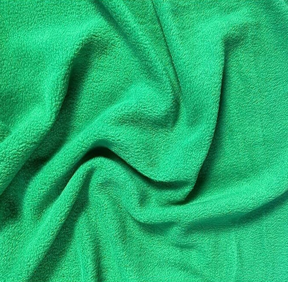 FabricLA | Fleece Fabric By The Yard | 36&#x22;X60&#x22; Inch Wide | Anti Pill Polar Fleece | Soft, Blanket, Throw, Poncho, Pillow Cover, PJ Pants, Booties, Eye Mask - Kelly Green (1 Yard)