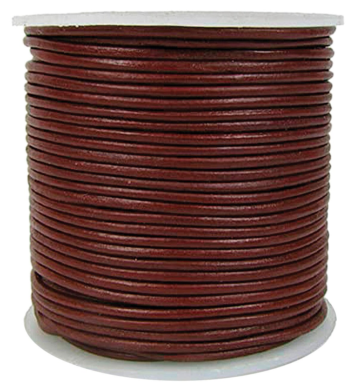 Hemptique Round Leather Cord Spool 1mm 25yd-Brown