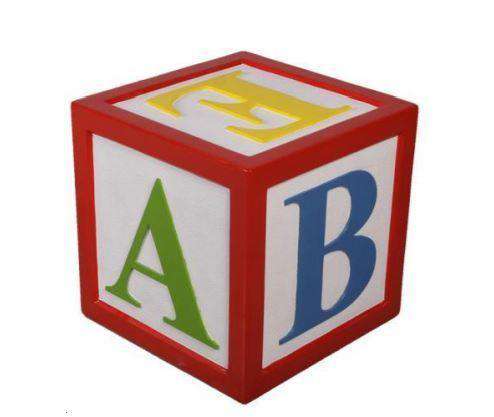 Letter Block Alphabet 24&#x22; Over Sized Statue