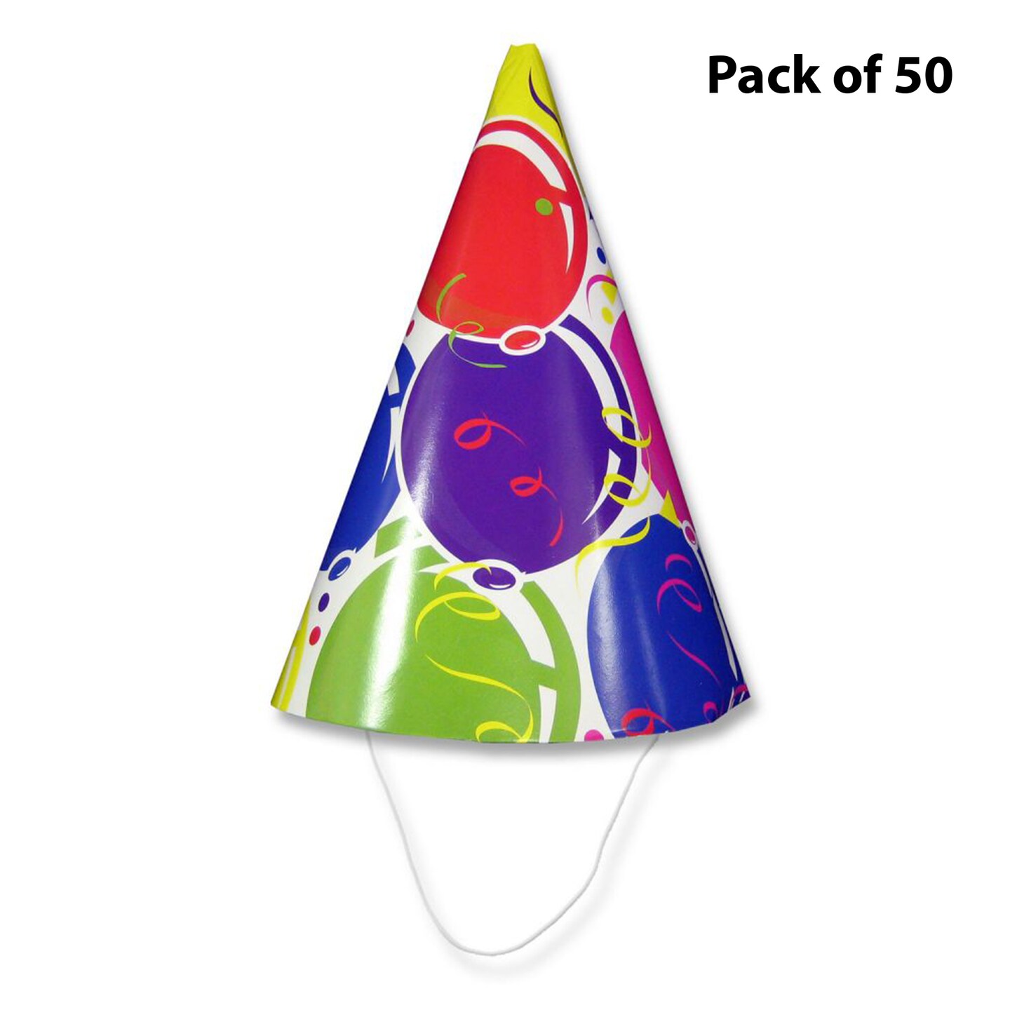 Balloon Party Hats | Paper Place Settings | Elastic string 6&#x22; x 4&#x22; | MINA&#xAE;