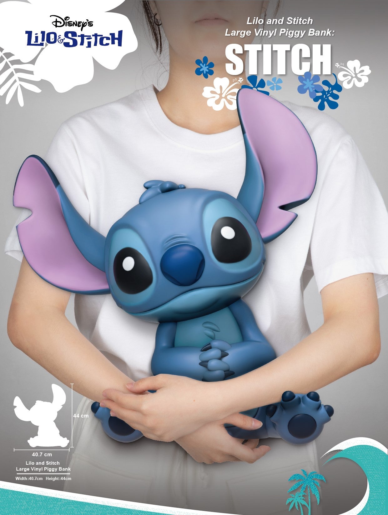Lilo &#x26; Stitch Sitting Stitch Piggy Bank Statue