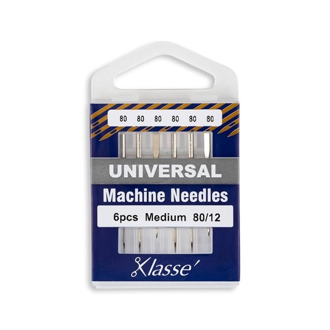 KLASS&#xC9;&#xAE; -- Universal -- 80/12 -- Home Sewing Machine Needles (130/705 H)
