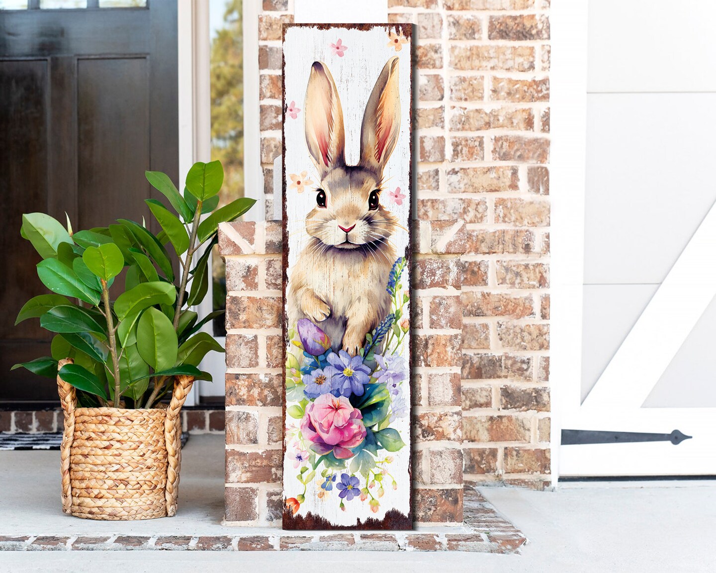 36-Inch Rustic Modern Farmhouse Easter Sign for Front Porch Sign ...