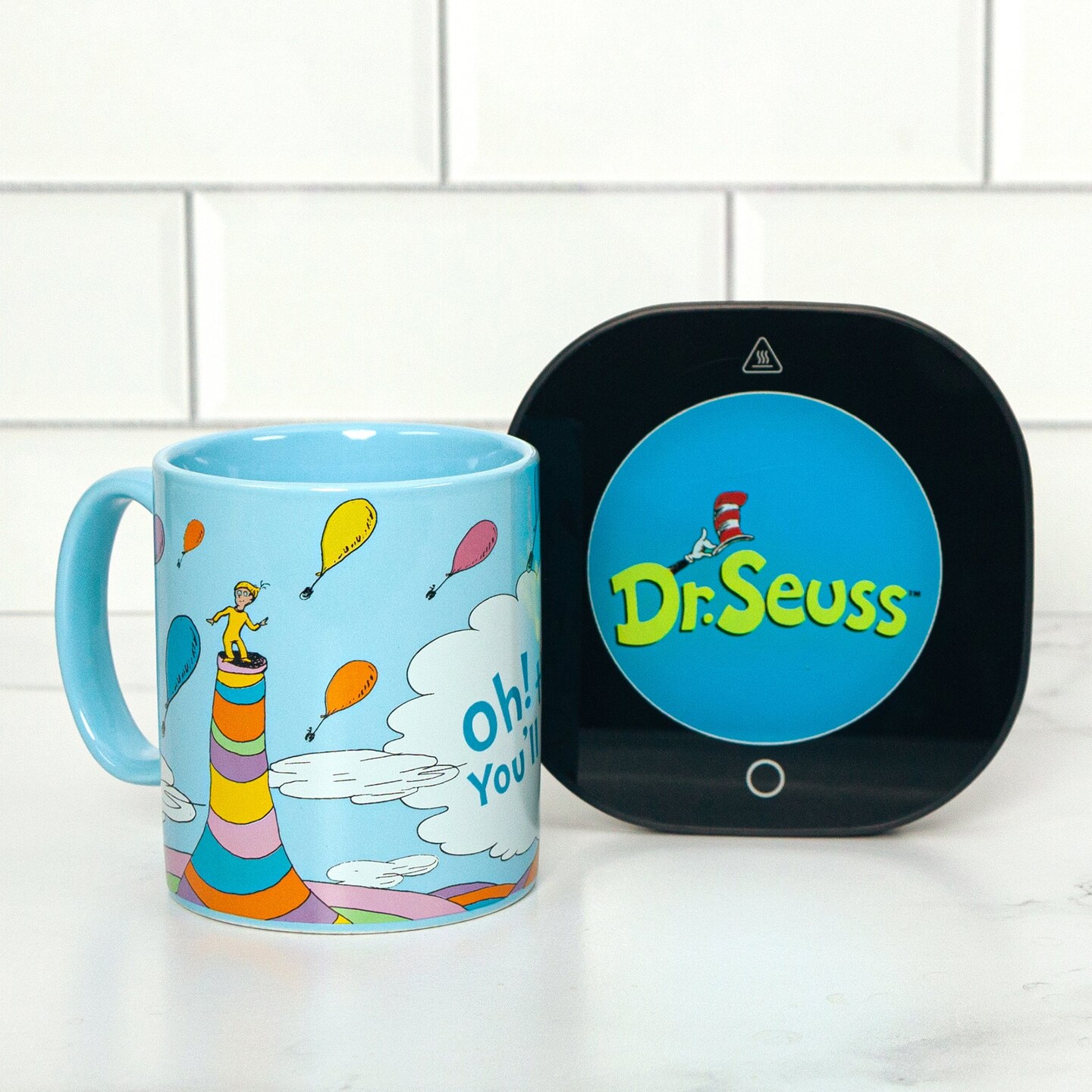 Uncanny Brands Dr. Seuss Oh, the Places You&#x27;ll Go Mug with Warmer