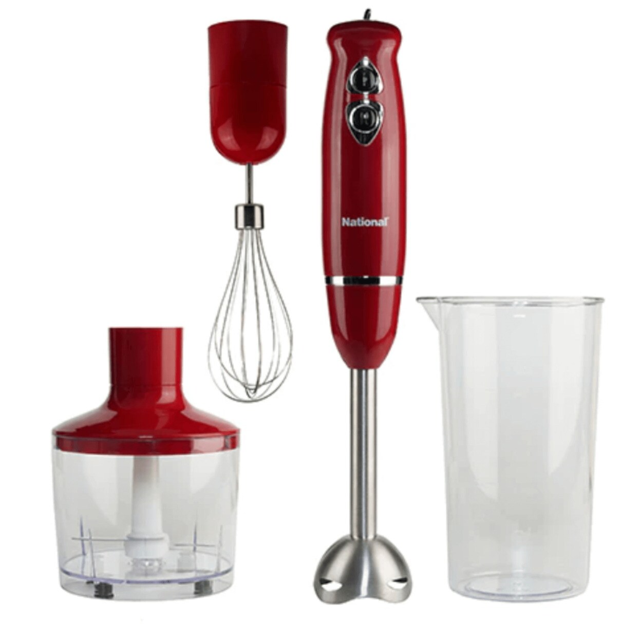 Supersonic National Multi-Purpose 4-In-1 Immersion Hand Blender