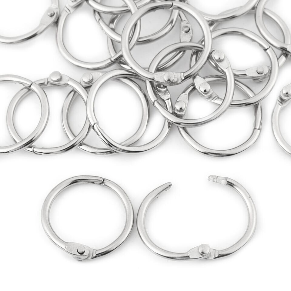 Metal Split Key Rings For Binding Documents &#x26; Scrapbooks