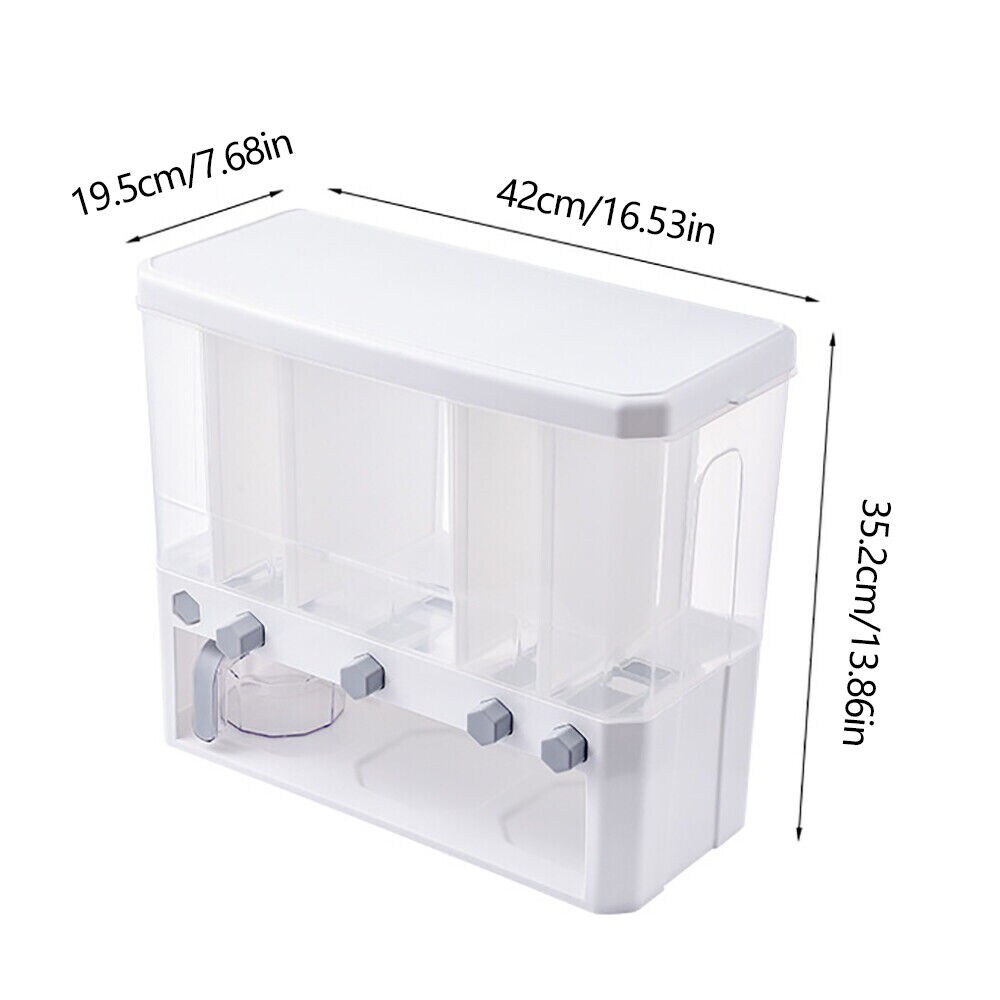 Kitcheniva 5-Grid Cereal Dispensers Food Storage
