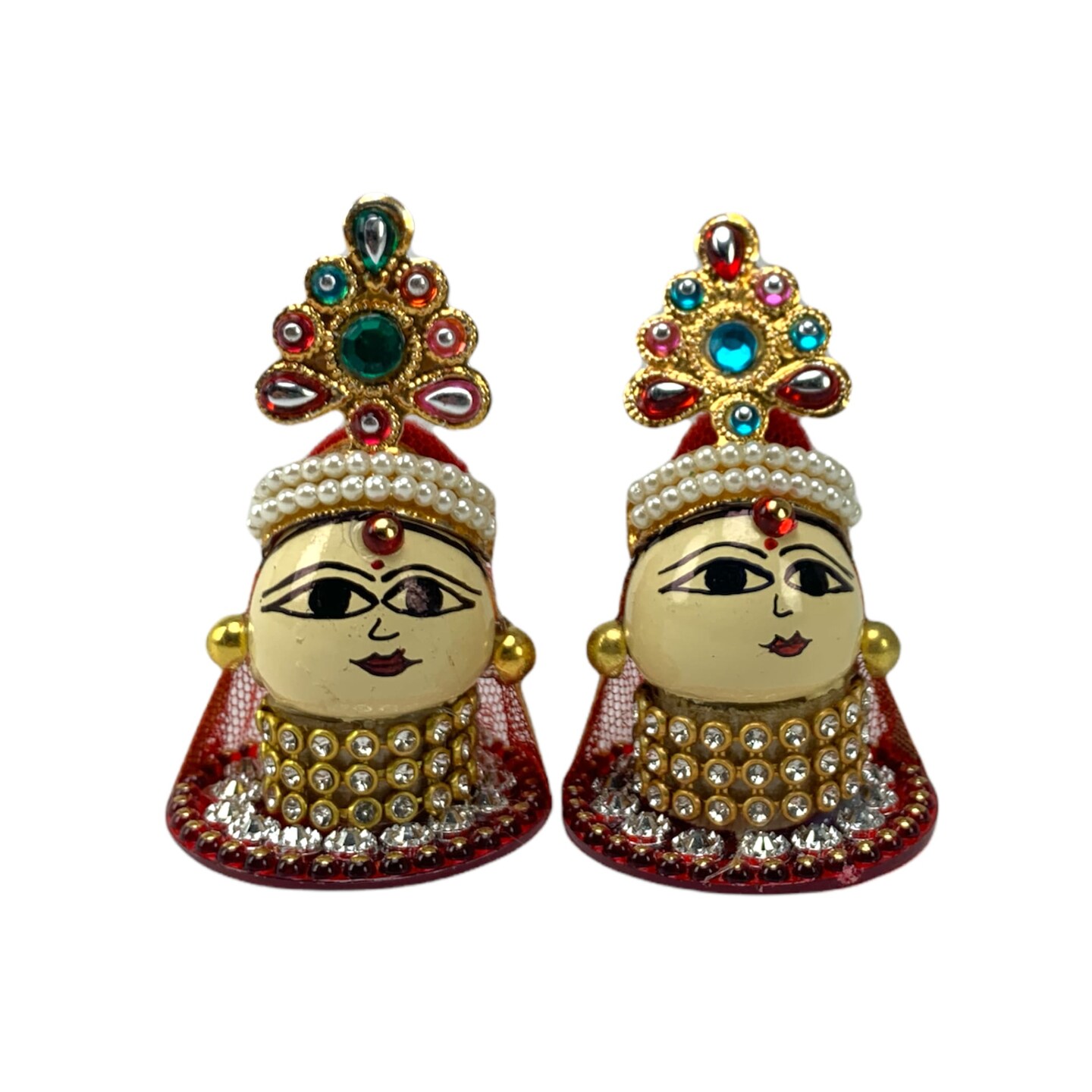 Goddess Riddhi Siddhi Set Riddhi Siddhi Idols Spouse of Ganesha Spiritual Gift Fortune Goddess Mandir Temple Pooja Item Home Office Decor Diwali Decoration Housewarming Gift