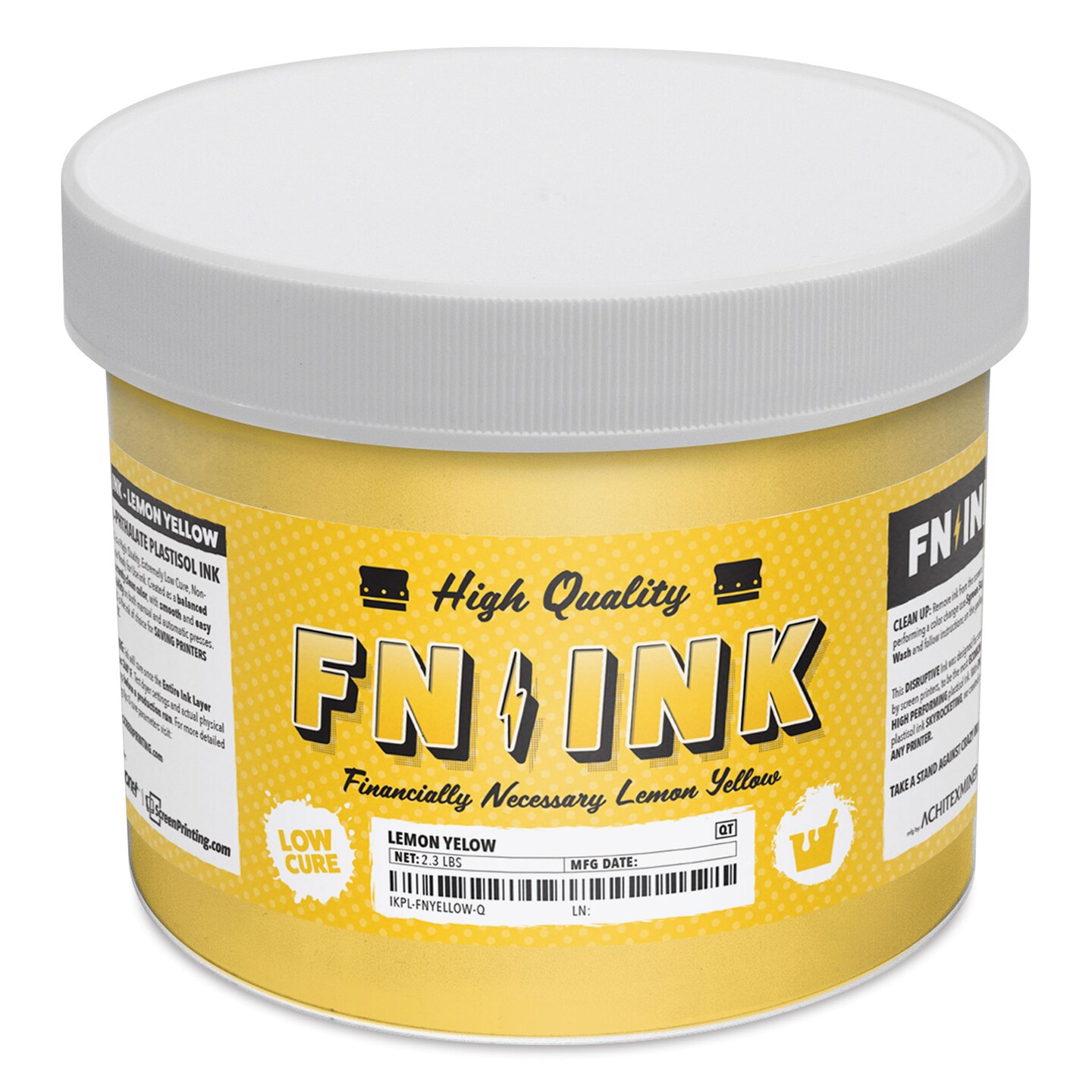 FN Ink Plastisol Screen Printing Ink - Lemon Yellow, Quart | Michaels