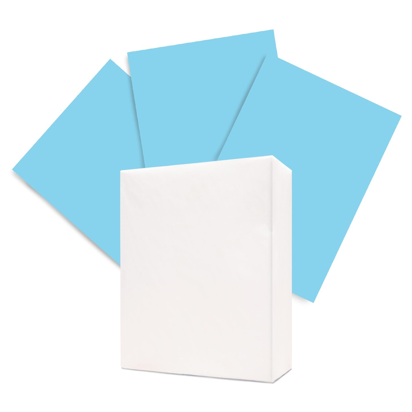 EAGLE COLOR (30% PCW) 8.5" X 11" Blue Colored Copy Paper (500 Sheets/Ream)