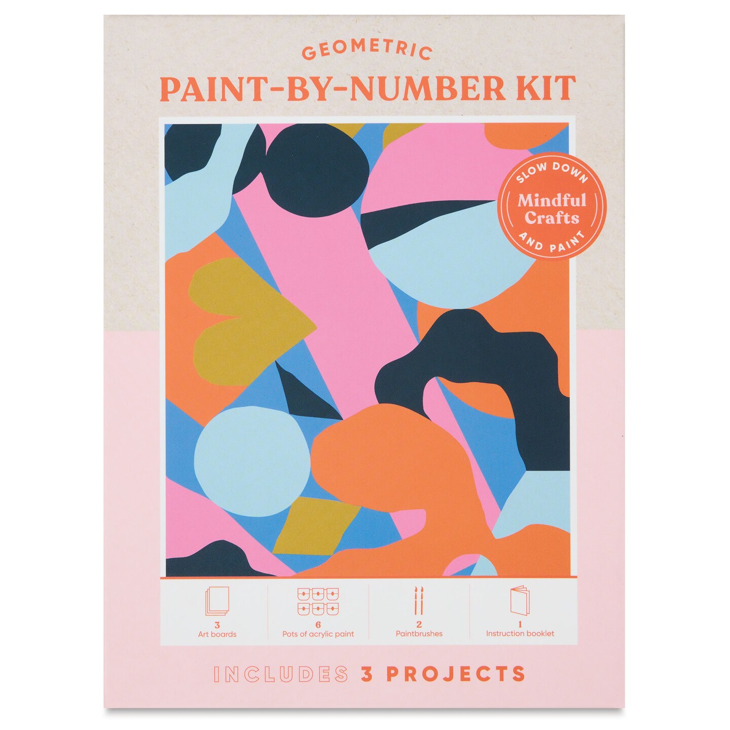 Mindful Crafts Paint by Number Kit - Geometric