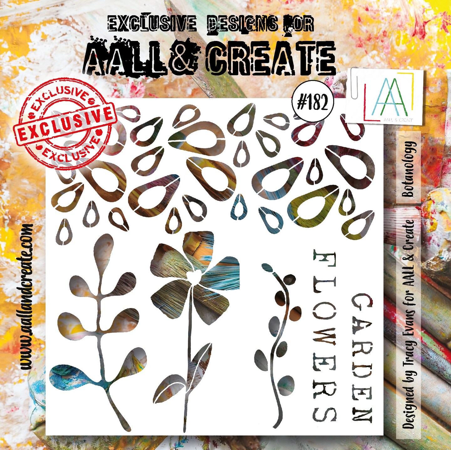 AALL And Create Stencil 6&#x22;X6&#x22;-Botanology