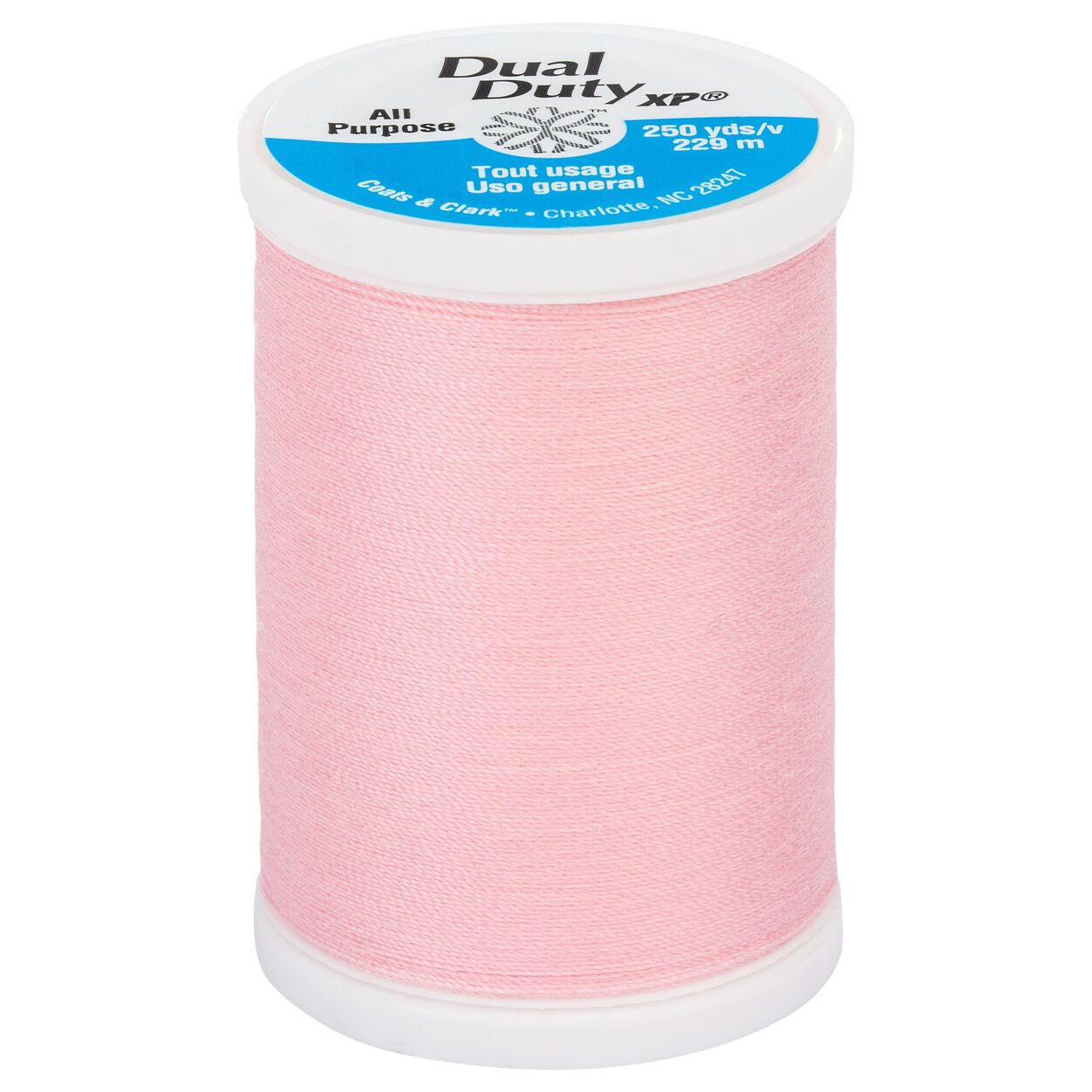 250 yards -- Dual Duty XP -- All Purpose Sewing Thread -- Pink Color -- Ref. S910-1210 by Coats &#x26; Clark&#xAE;