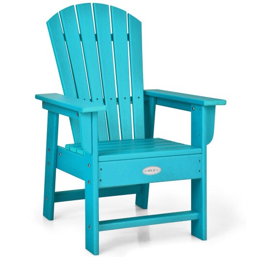 Kids Adirondack Chair with Ergonomic High Backrest and Wide Armrest Perfect Gift for Christmas or Birthdays