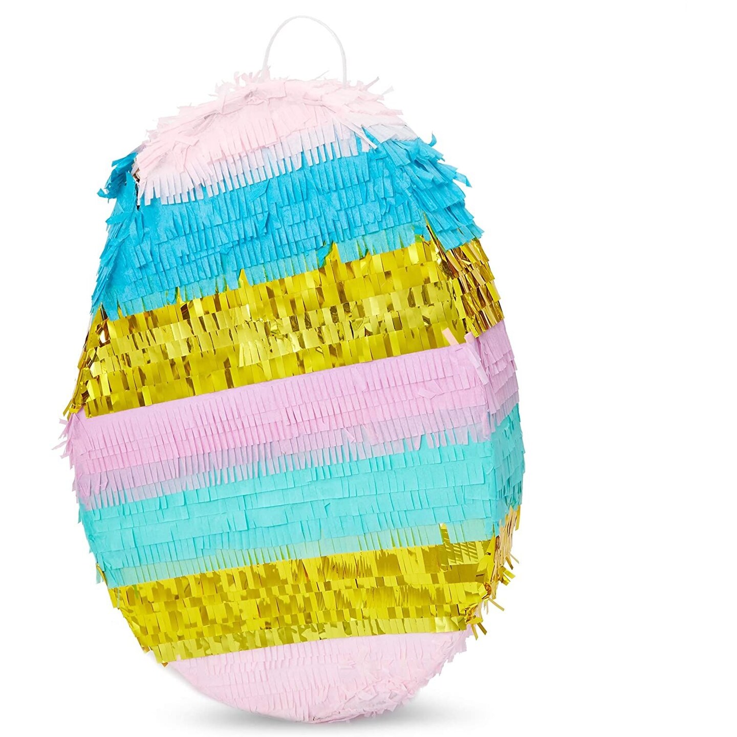 Small Easter Egg Pinata, Spring Party Decor (17 x 12.1 Inches)