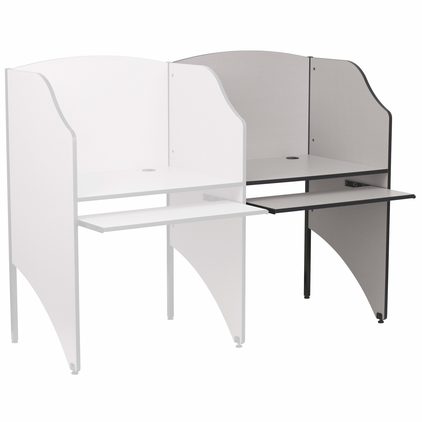 Emma and Oliver Add-On Study Carrel Home School Furniture