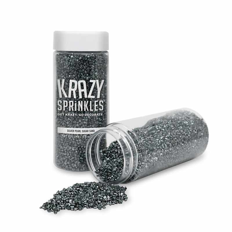 Silver Pearl Sugar Sand Sprinkles