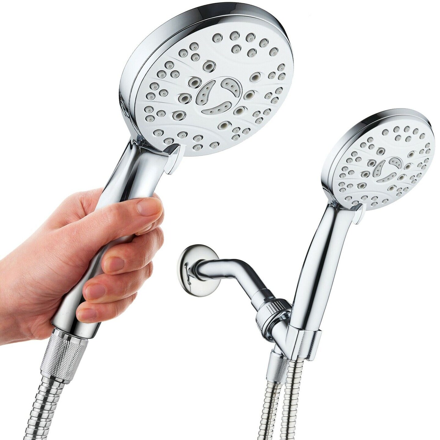 Stainless Steel Shower Head with 6 ft. Hose