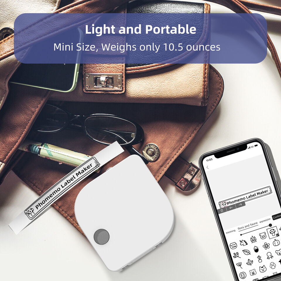 Wireless Pocket Mini Thermal Transfer Label Maker Paper Printer