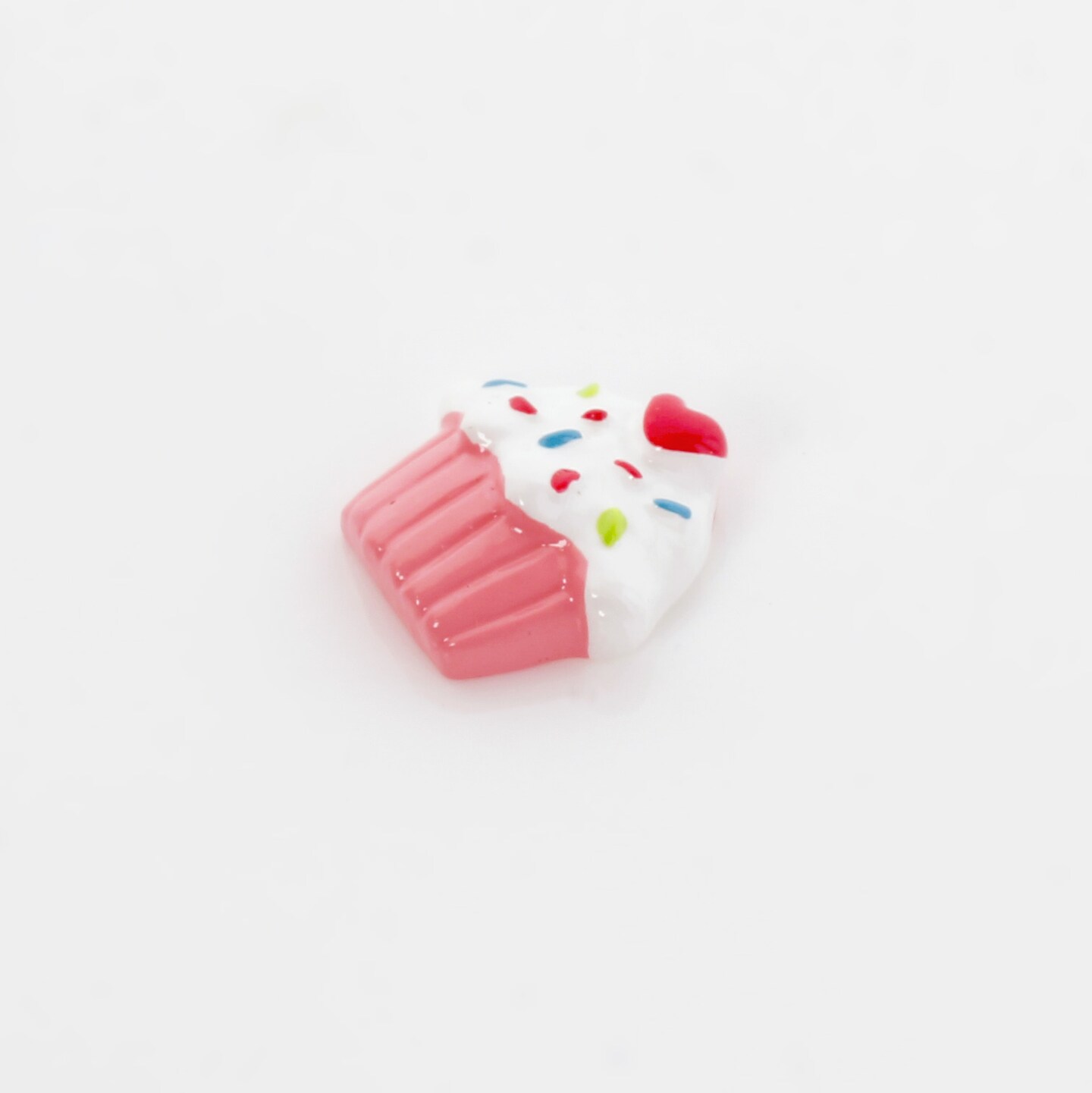 Pink Party Cupcake Flatback Craft Embellishments (4 pcs)
