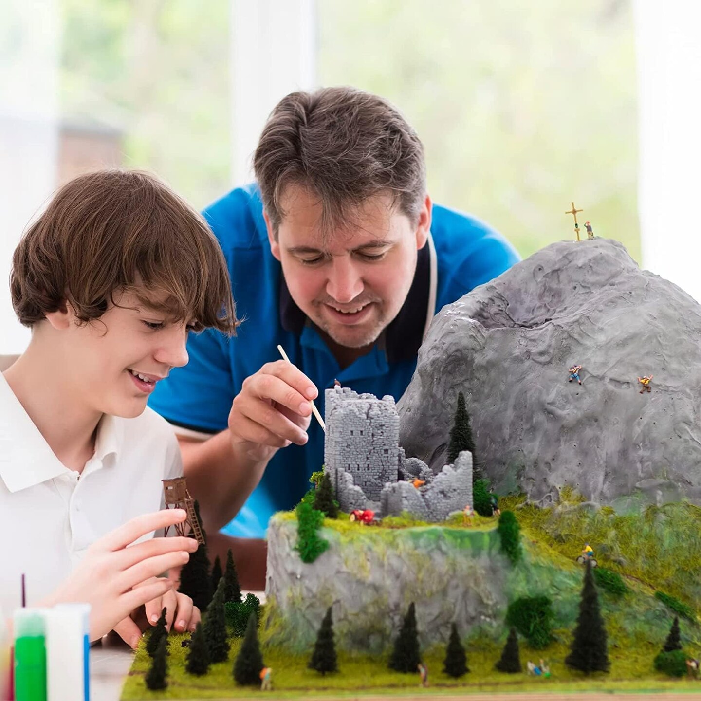 Testors Model Paint Enamel 10pc Paint Set, Pixiss Model Paint Storage Case for Testors Paints (Holds 30 Bottles) (Military Colors)