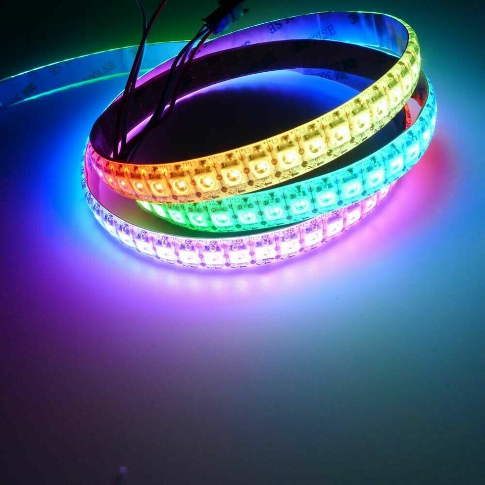 Striscia LED Per Interni Esterni Striscia LED 5 V, Stretta, 4 Mm, 5 Mm, 8 Mm, WS2812B, WS2812, 5050, 3535 RGB, Singola Striscia Pixel Indirizzabile, 1 M, 2 M (1 M, 8 Mm, 3535SMD White Striscia Led Moto