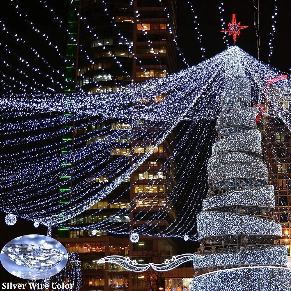 Solar-Powered Outdoor Christmas LED Lights