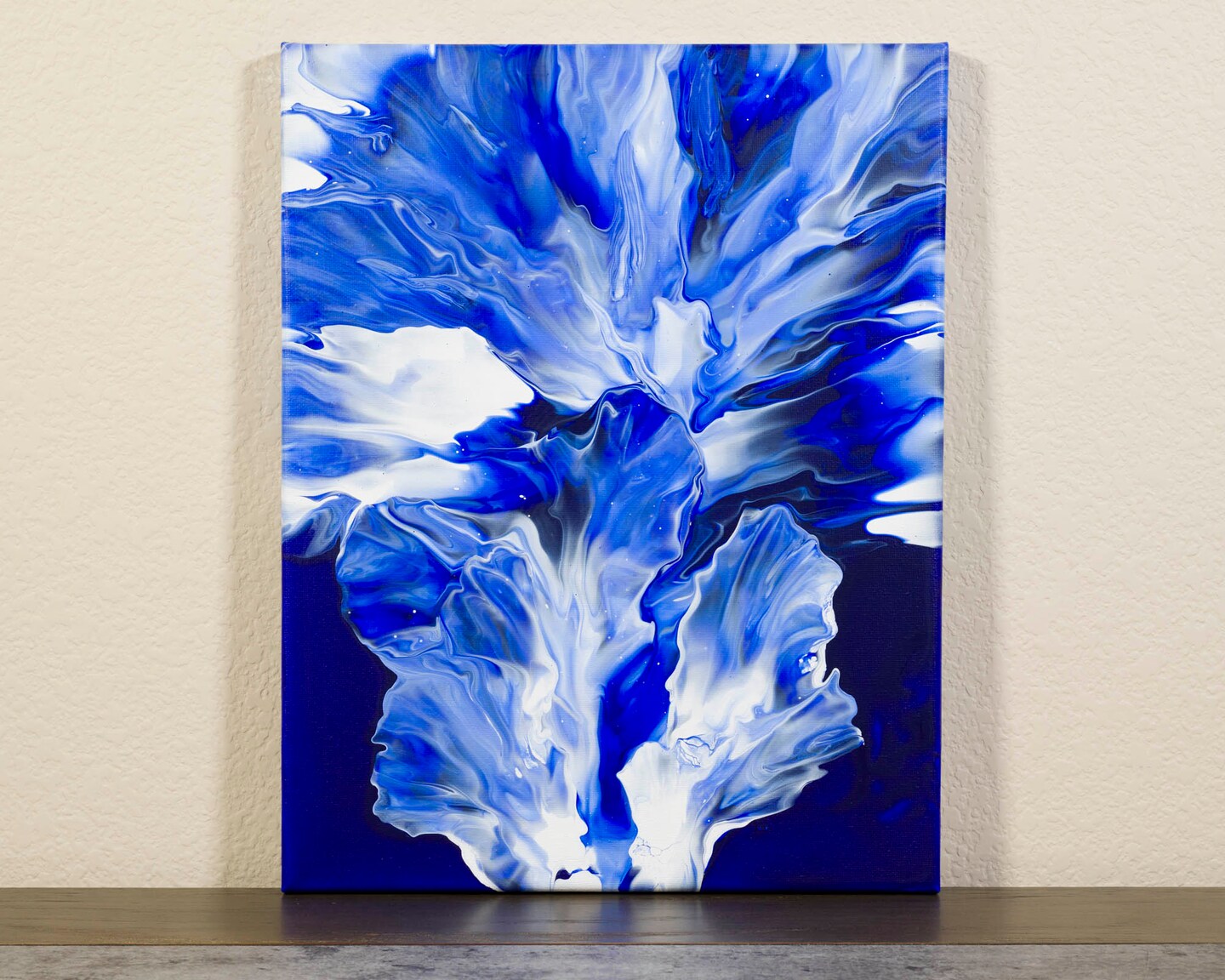 ORIGINAL Fluid Acrylic Pour Painting, Abstract Canvas Wall Art