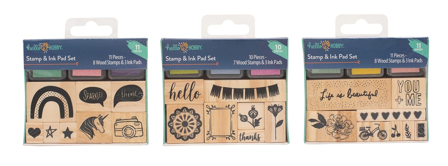 Hello Hobby Stamp &#x26; Ink Bundle B