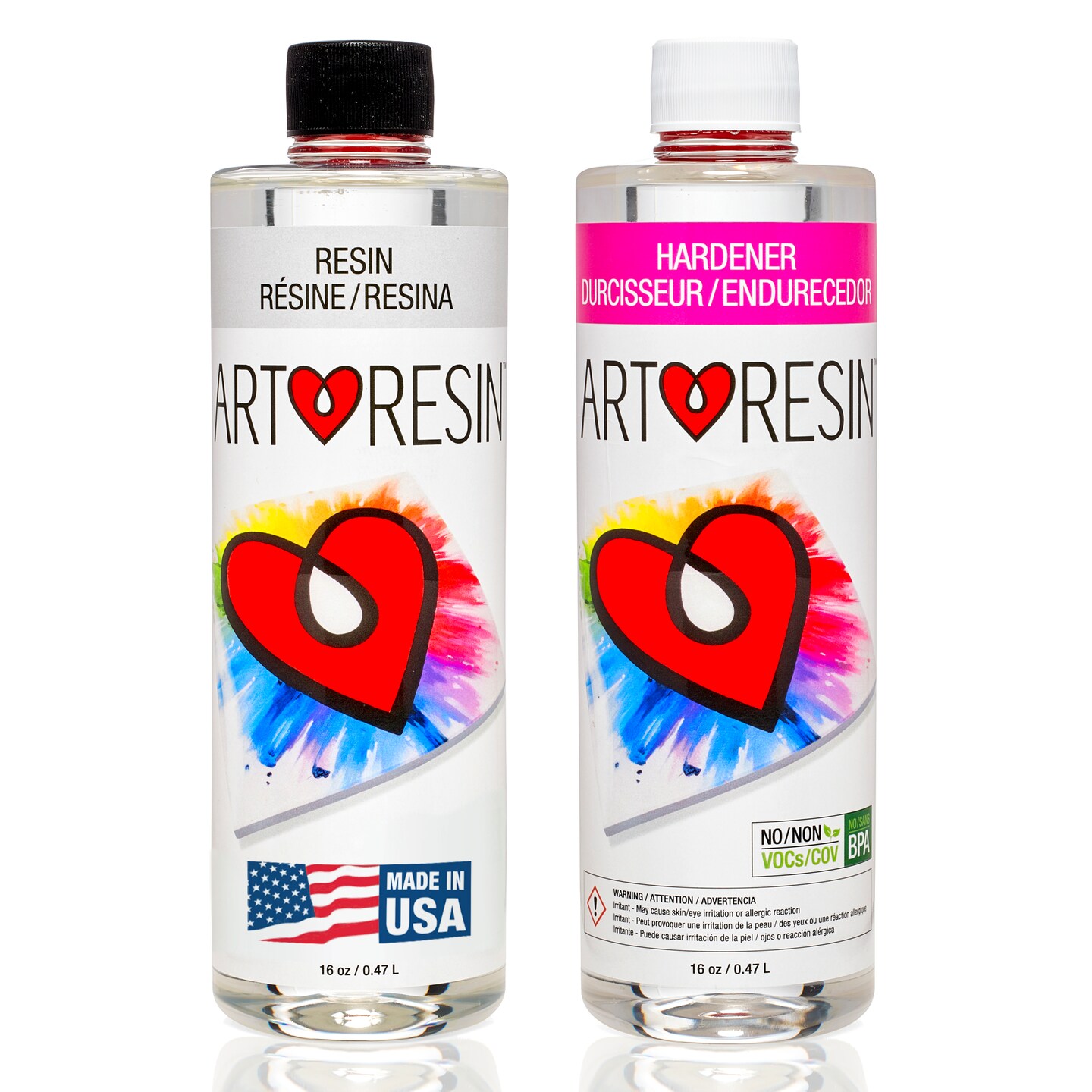 ArtResin - Epoxy Resin - Clear - Non-Toxic - 32 oz (16 oz resin + 16 oz hardener) (946 ml)