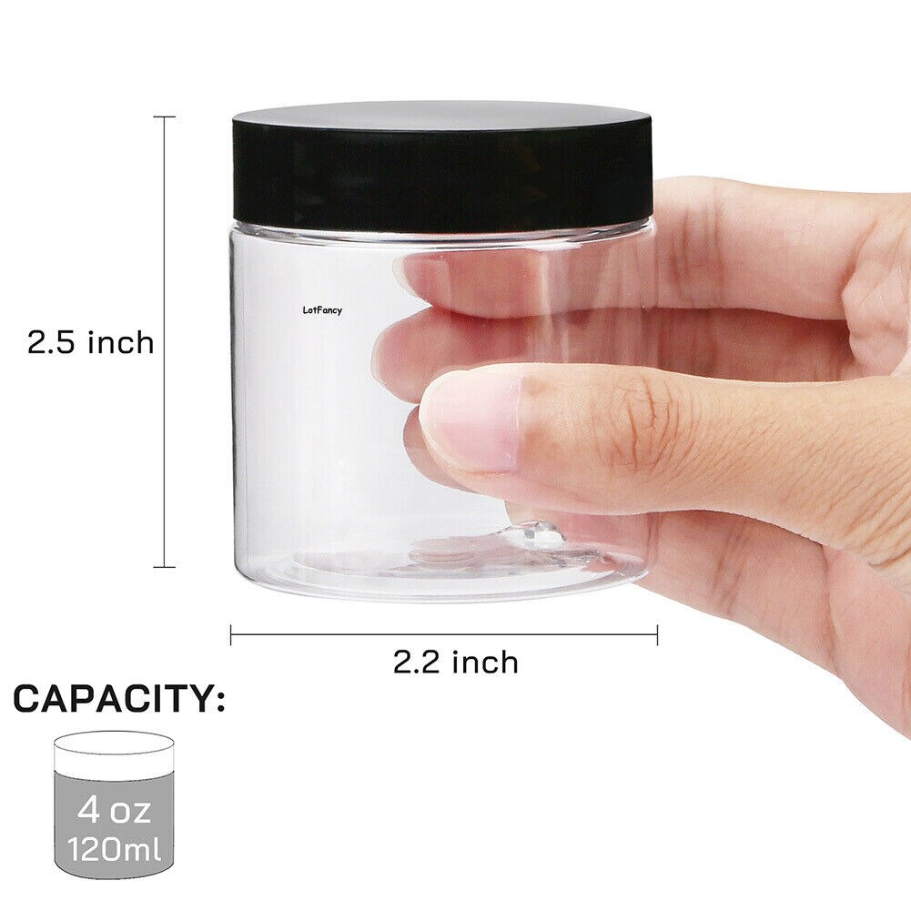 20 ml. Transparent Jars Storage 20 pcs