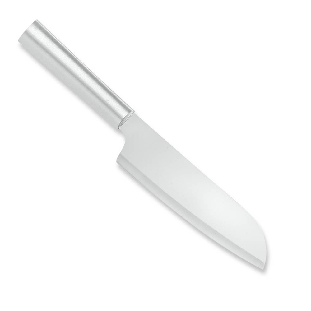 Rada Cook's Knife, Hand-Sharpened 6.25 inch Curved Blade Knives, Stainless Steel Cutlery with Solid Aluminum Handle