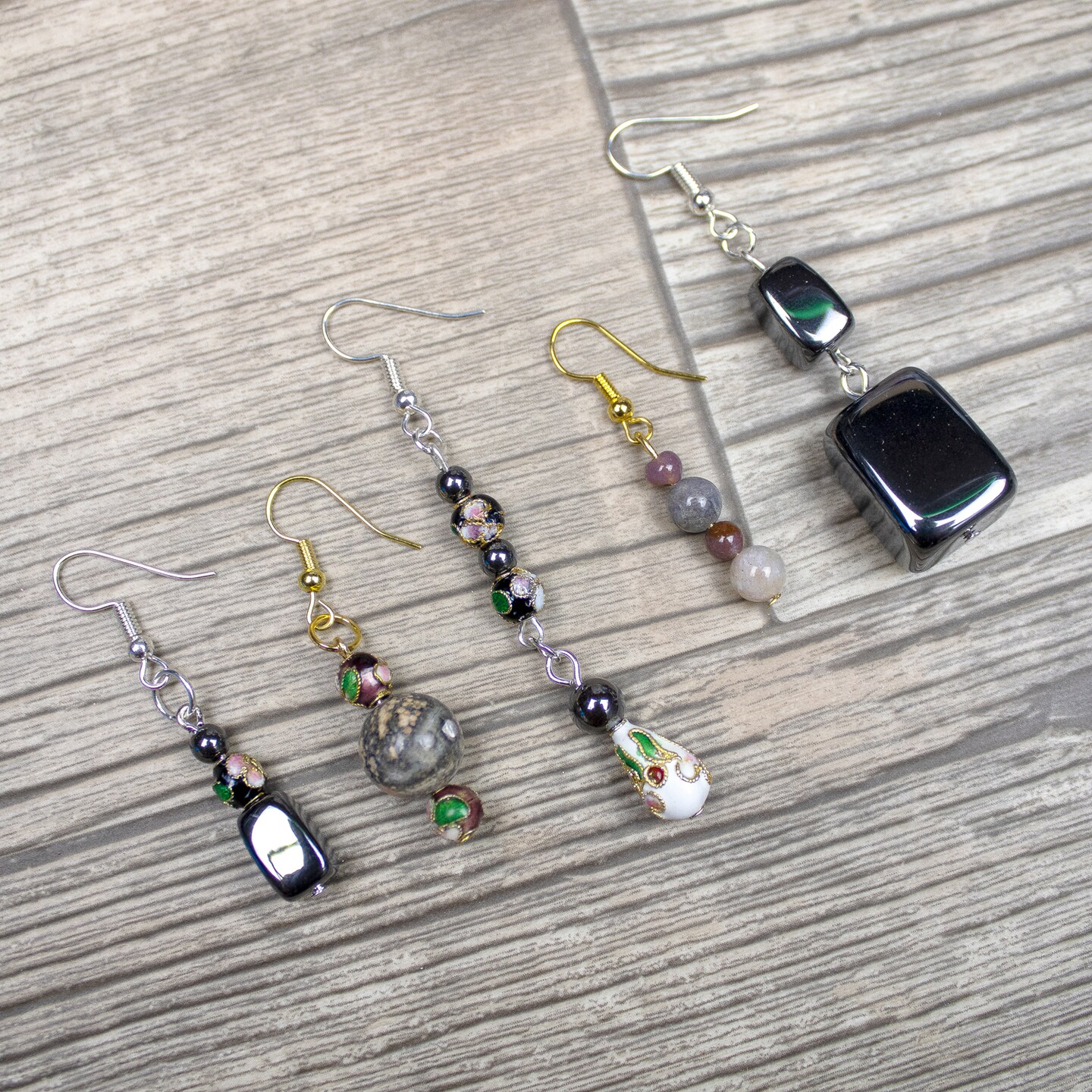 6 Packs of Paua Round Pendant - Green Multi - 40mm