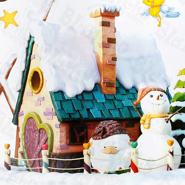 Christmas Wall Decals Stickers Appliques Home Decor