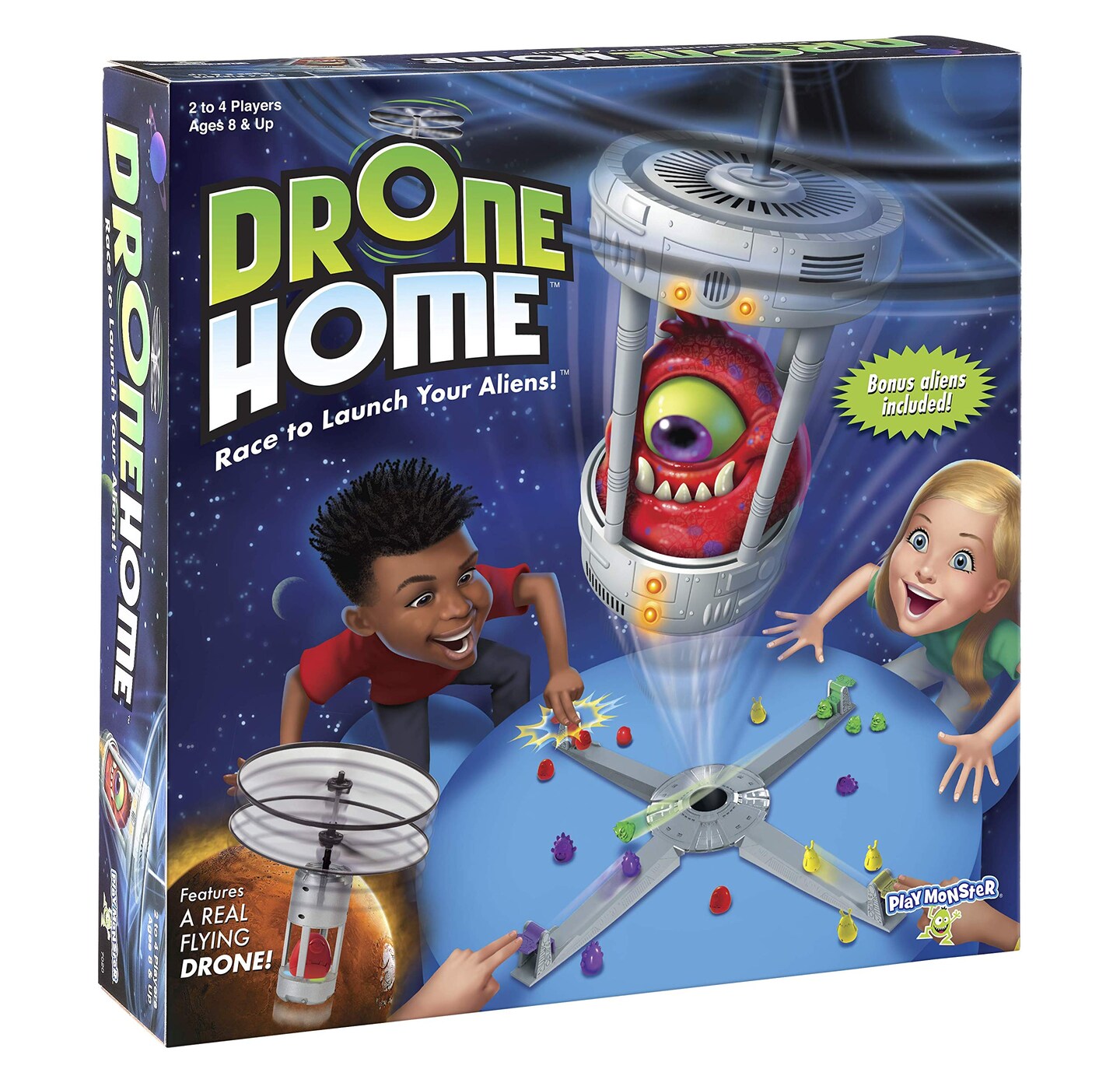 First Ever Game With a Real, Flying Drone -- Great, Family Fun! -- For 2-4 Players -- Ages 8+