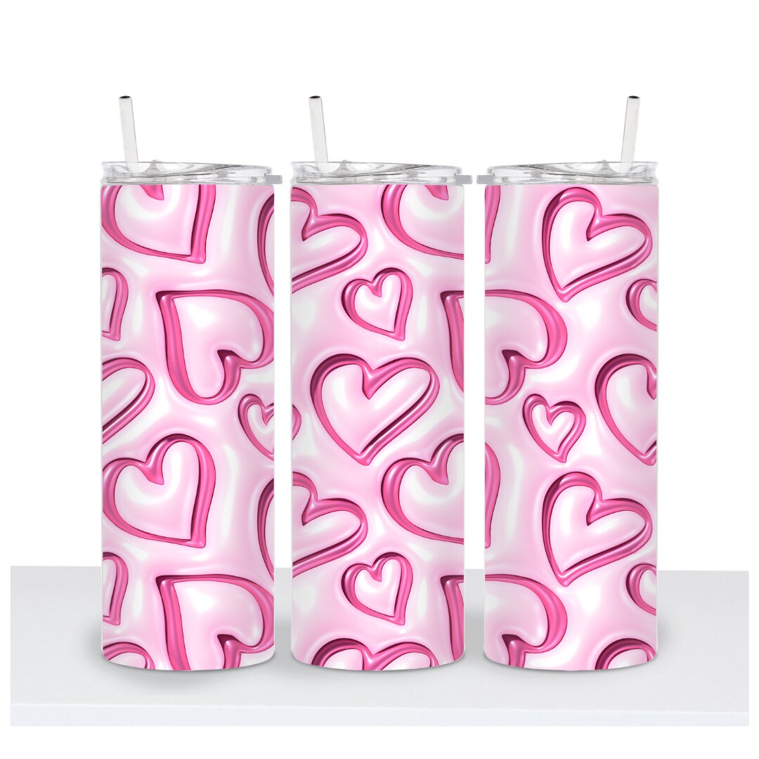 Tumbler Care Cards - Black and Pink Marble - 5 Pack! By Glossy Cup  Creations