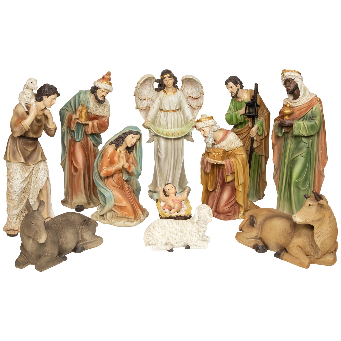 Northlight Large Tranquil Christmas Nativity Set - 22.75" - 11-Piece