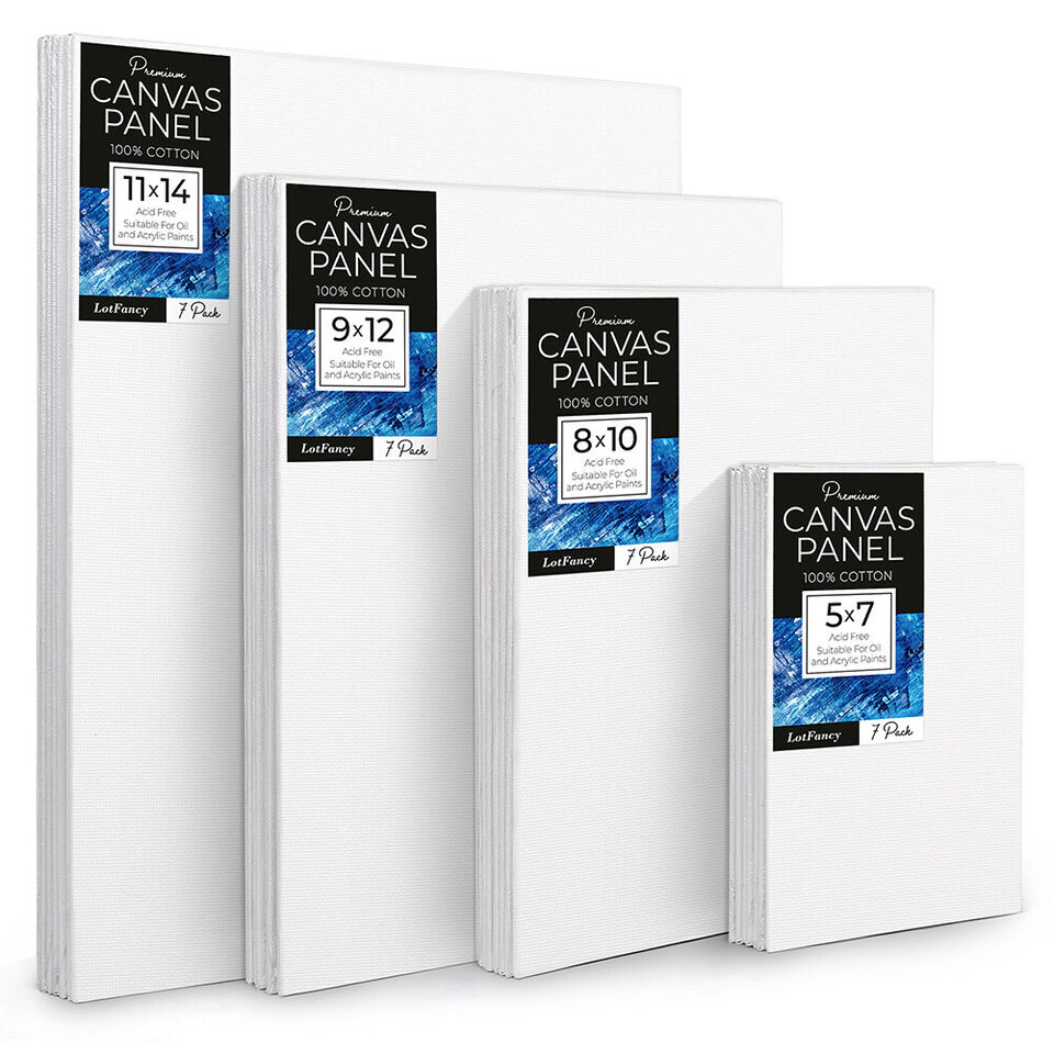 28 Packs Painting Canvas Panel Boards