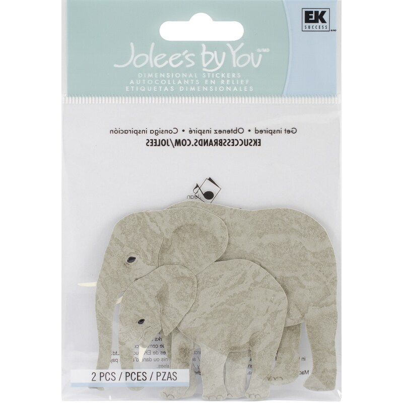 Elephants  3-D Stickers - Jolee&#x27;s By You