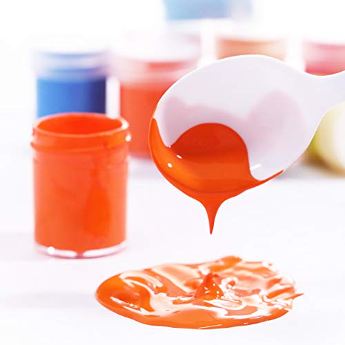 TBC The Best Crafts Halloween Acrylic Paint Jar, 24 Vivid Colors Model Paint Set, 0.5oz/15ml Each, Rich Pigment, Glides Smoothly