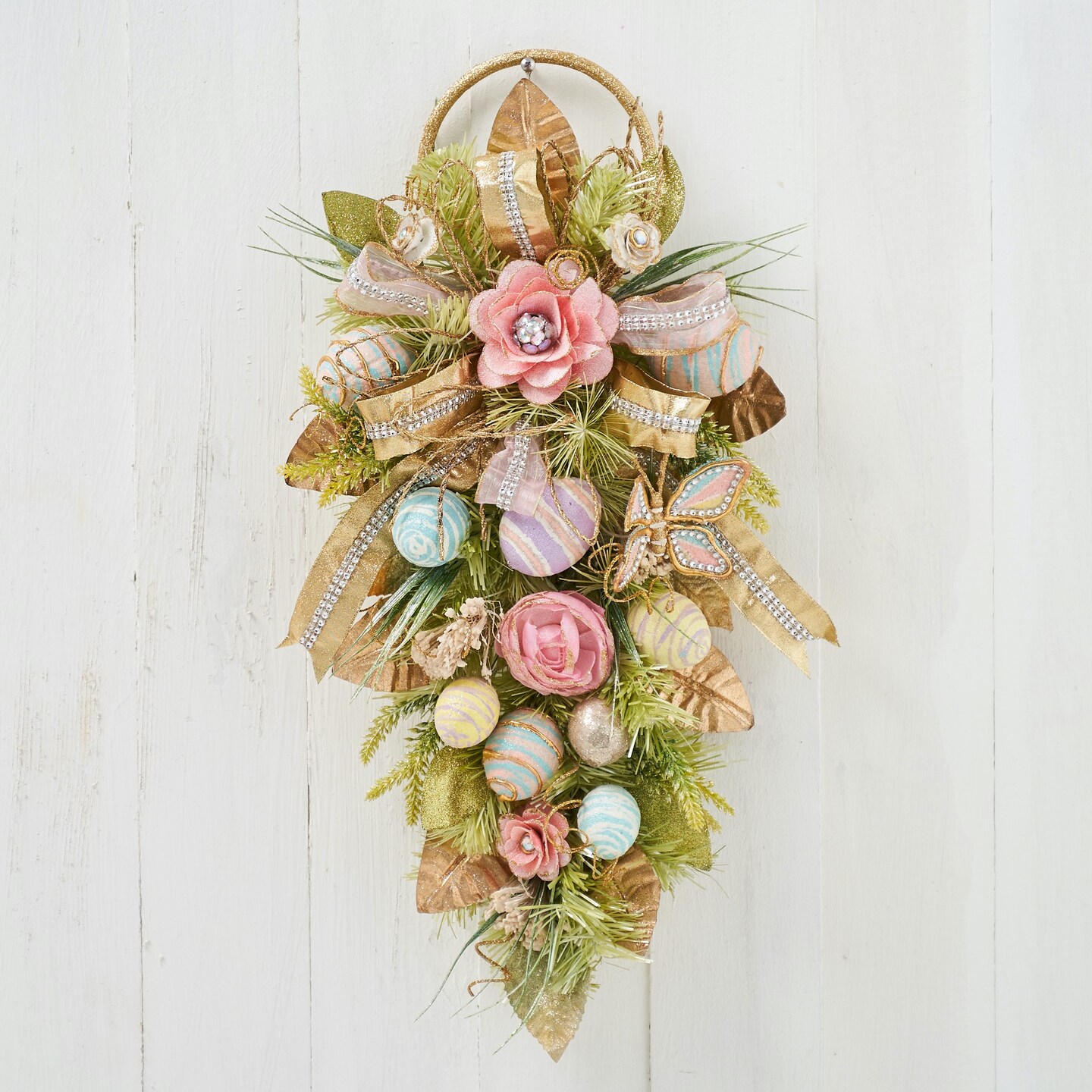 Easter Decorations - Easter Floral Macarone Swag