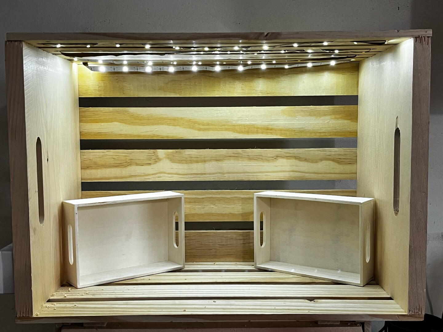 DIY Lighted Crate image 4
