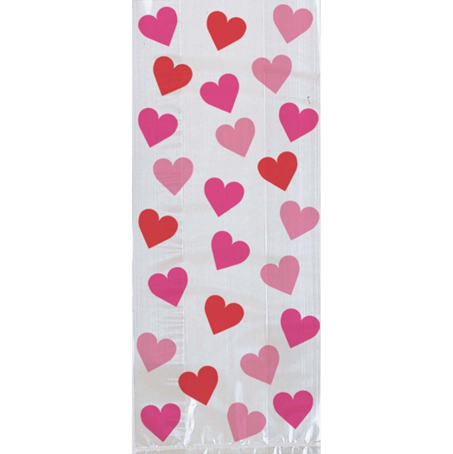 Key To Your Heart Cellophane Treat Bags Michaels