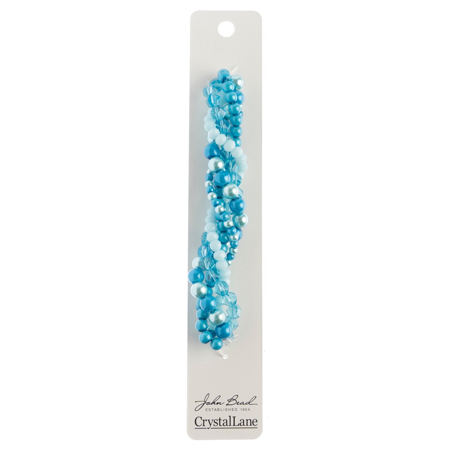 Crystal Lane DIY Brunnera Twisted Glass & Pearls Beads, 5 Strands