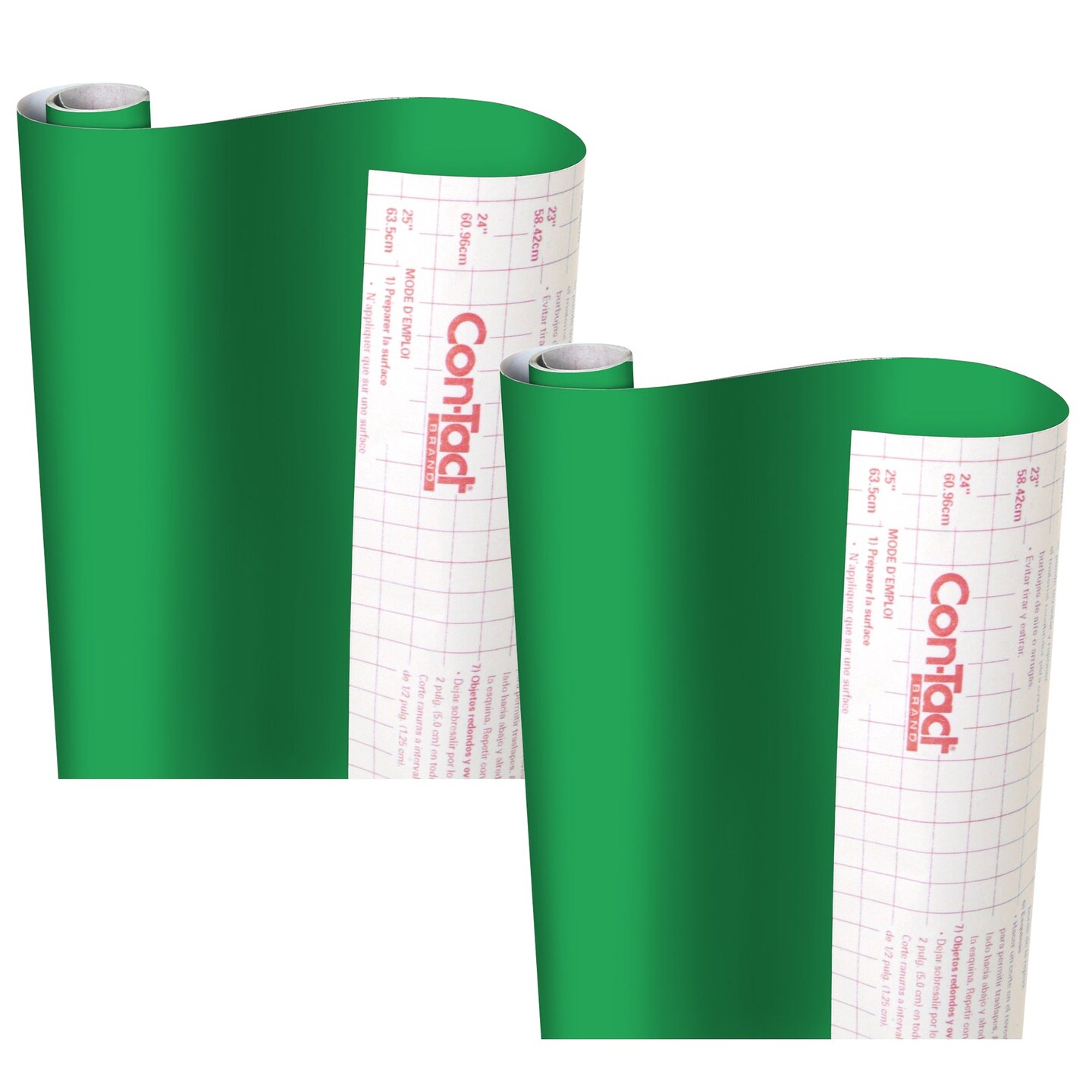 Creative Covering&#x2122; Adhesive Covering, Green, 18&#x22; x 16 ft, 2 Rolls