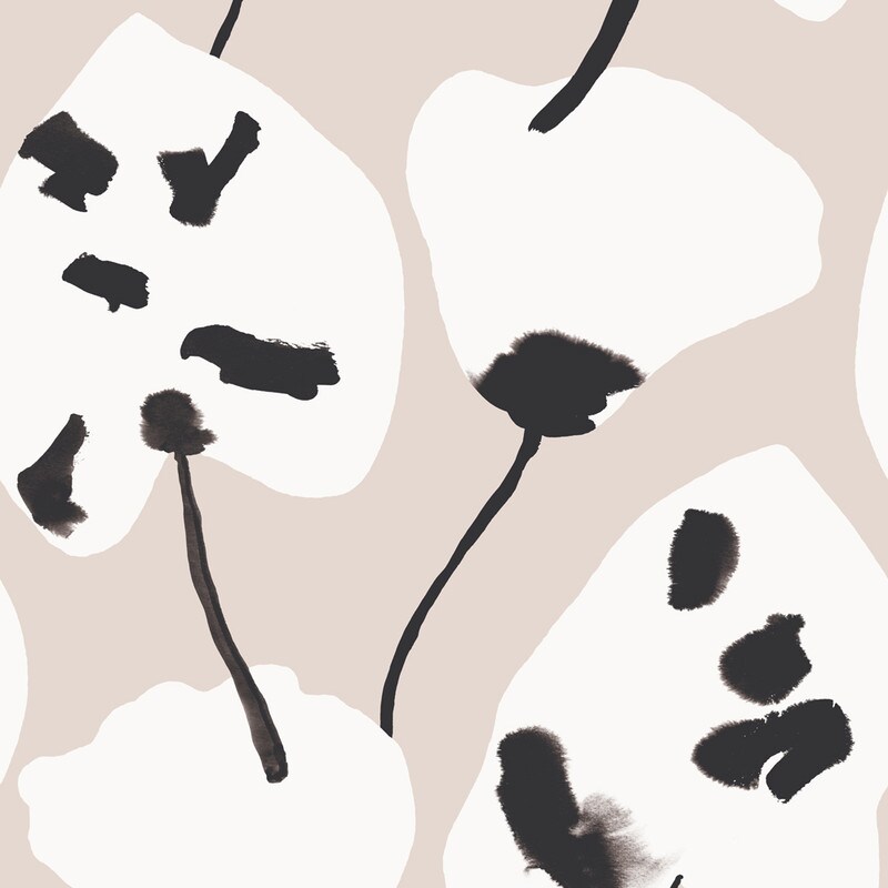Tempaper Painted Palm Peel and Stick Wallpaper Cocoa