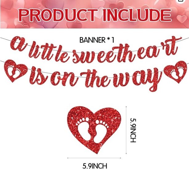 Decorations for a Valentine&#x27;s Day Baby Shower or a Birthday Swirl Hanging Swirls Valentines Baby Shower Banner Whirl Streamer Party Decorations Valentine&#x27;s Day