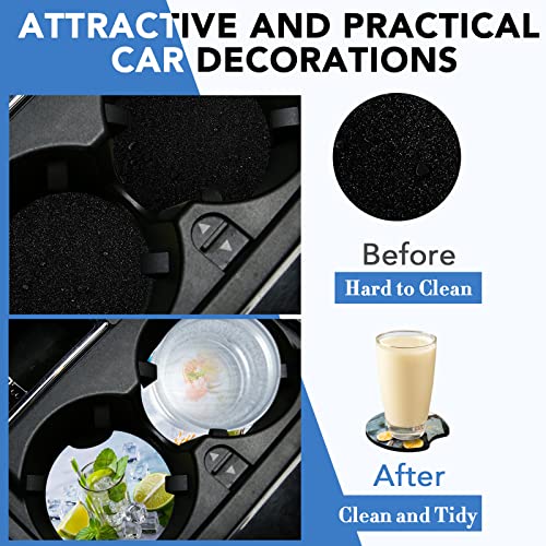 150 Pieces Sublimation Blank Car Coasters, 2.75 in Circular Opening Blank Sublimation Coasters for Thermal Sublimation DIY Crafts, Car Coasters.