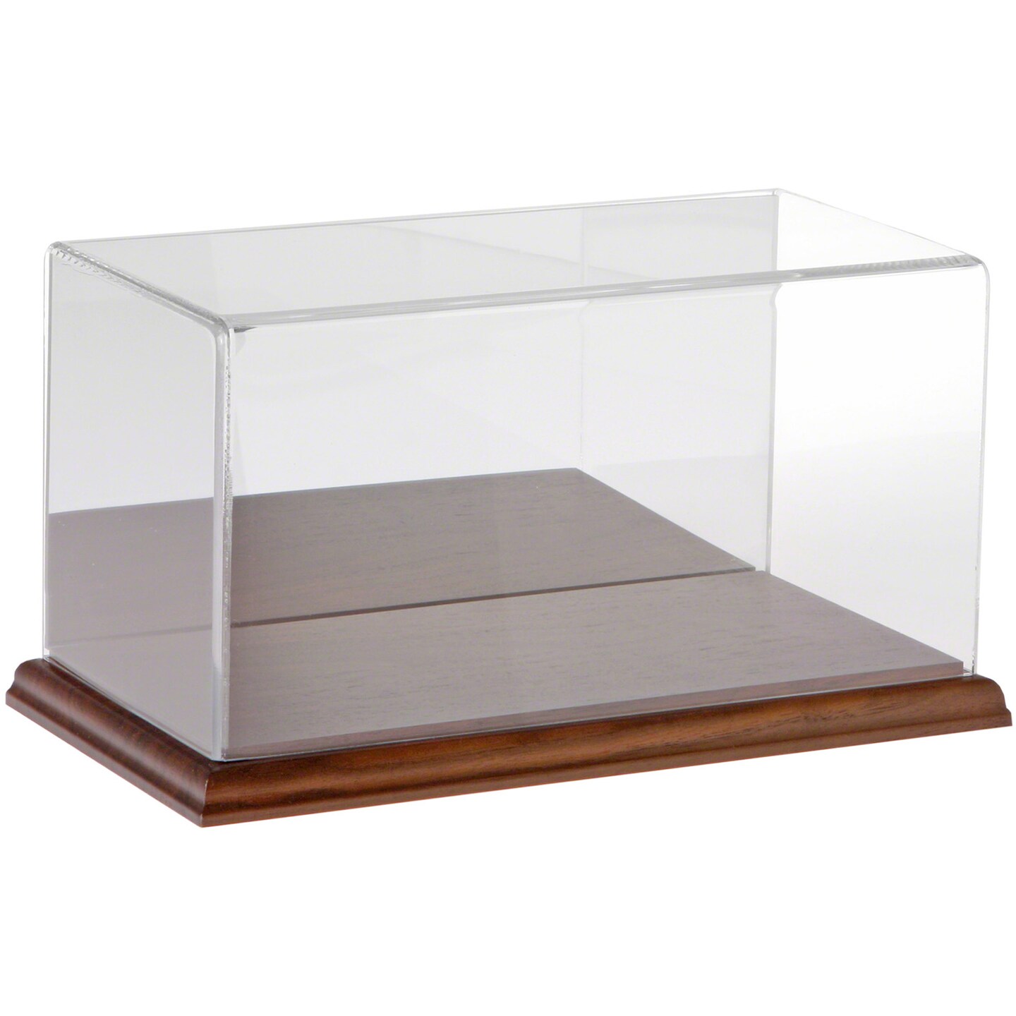 Plymor Clear Acrylic Display Case with Hardwood Base, 10&#x22; W x 5&#x22; D x 5&#x22; H