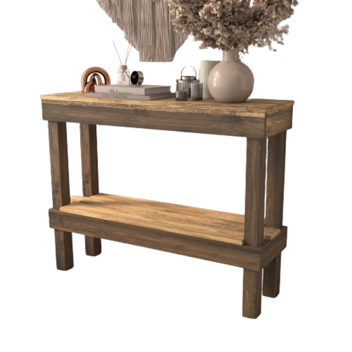 Small Rustic Space Saver Sofa Table